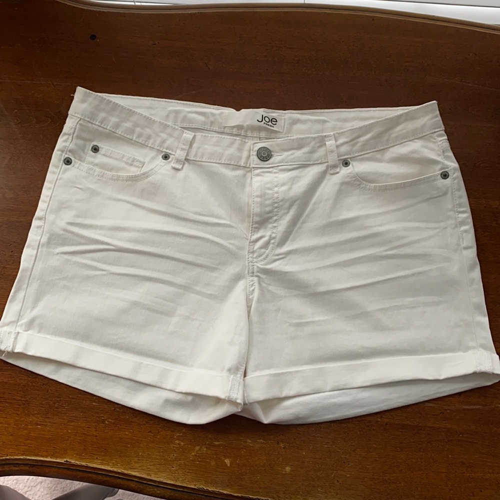 White Jean Shorts